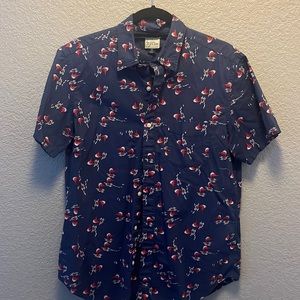 J. Crew men’s medium fish pattern shirt